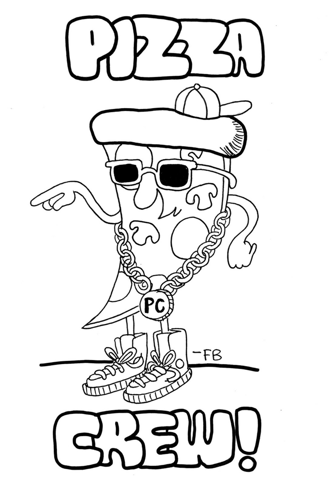 pizza for kids Colouring Pages (page 3)