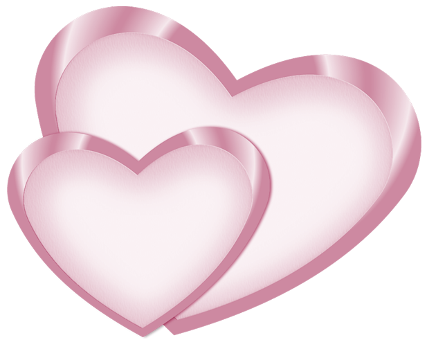 Soft Pink Hearts Clipart