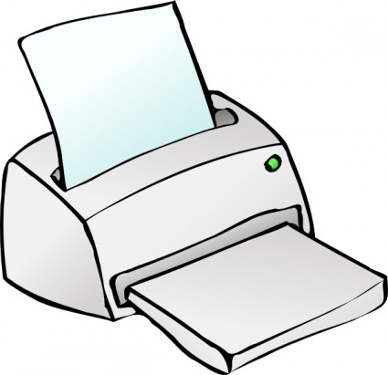 Inkjet Printer clip art Vector clip art - Free vector for free ...