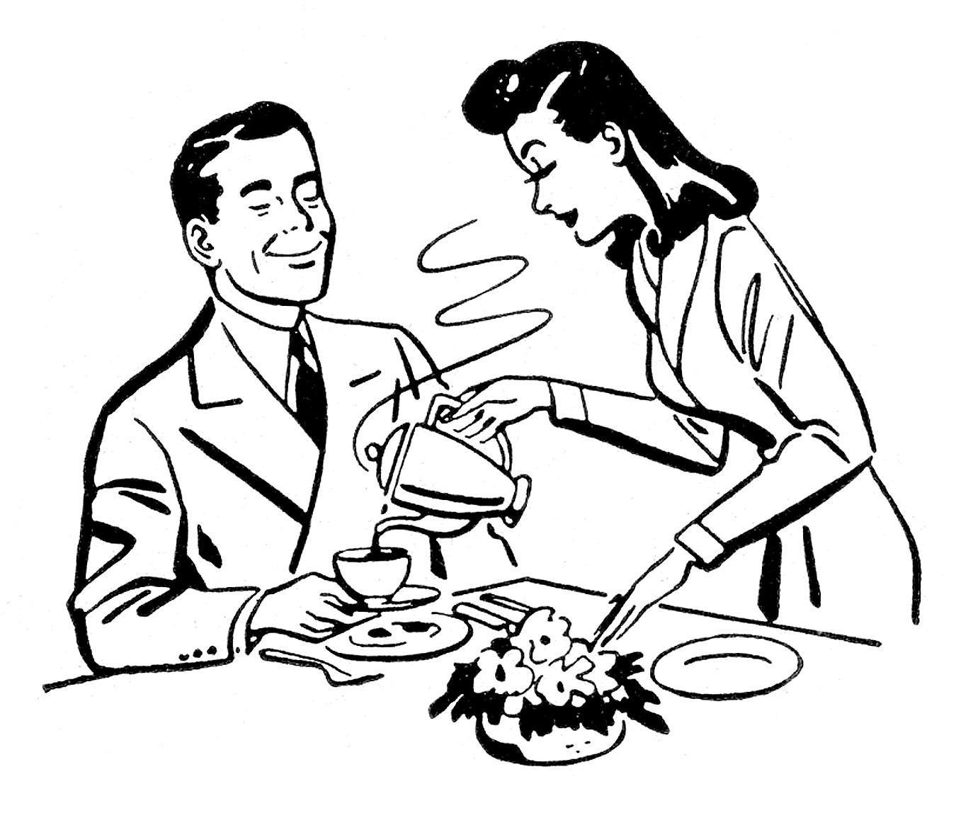 Pix For > Happy Husband And Wife Clipart