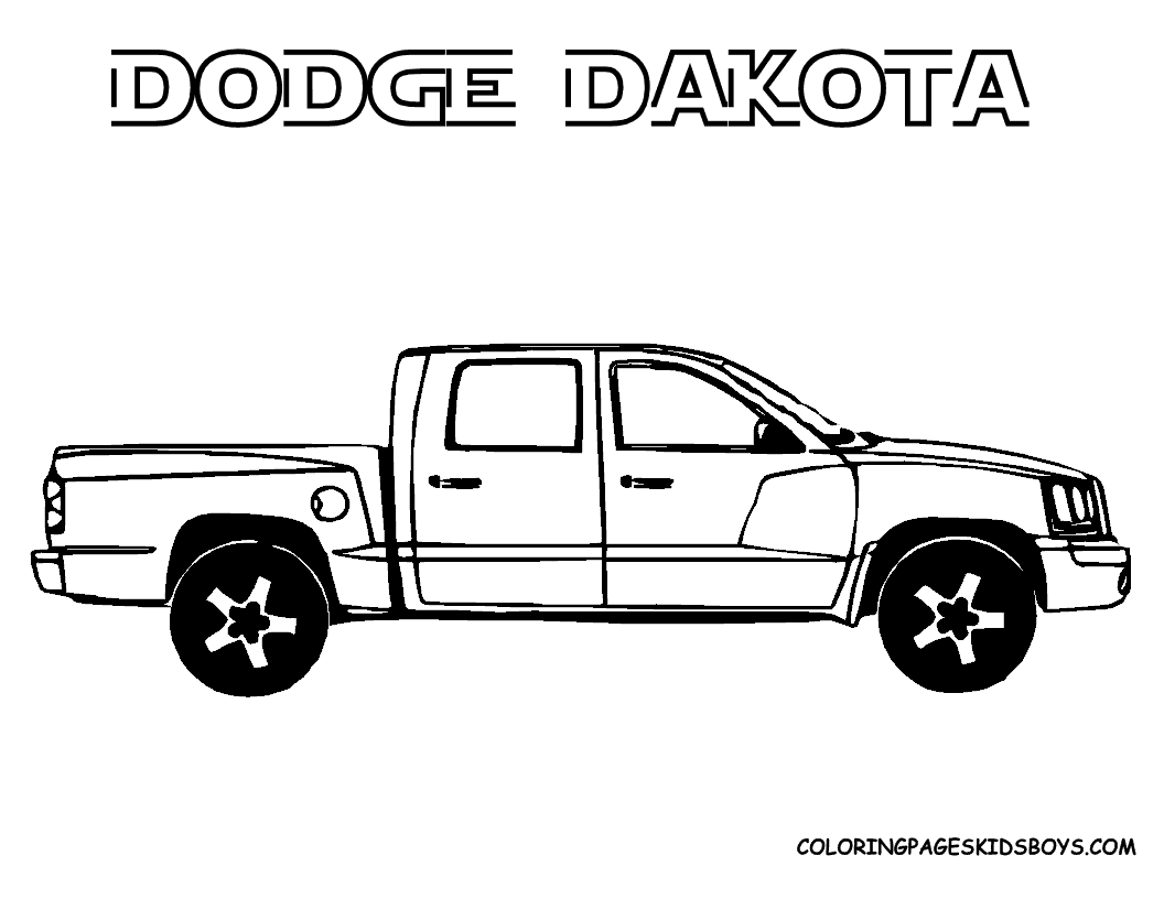 jacked up trucks coloring pages - photo #42