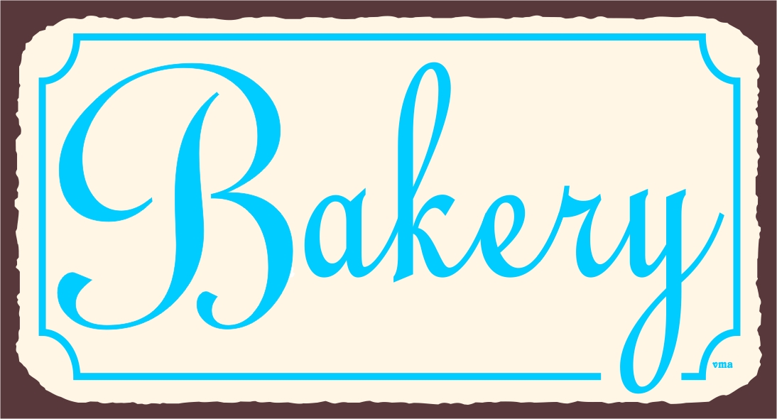 Vintage Bakery Signs | Bakery Wall Decor | Retro Bakery Tin Signs ...