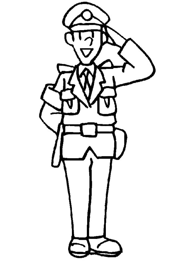 Policeman Coloring Coloring Pages