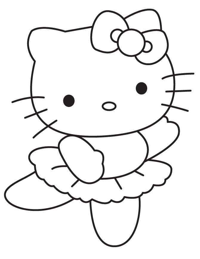 Hello Kitty Family Coloring Page | HM Coloring Pages
