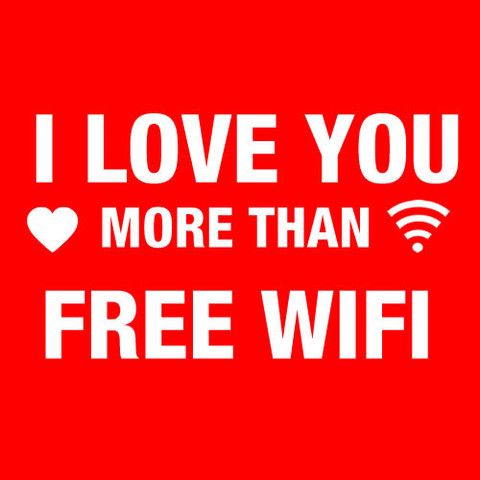 I Love You More Than Free WIFI T-Shirt