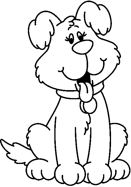 Clip Art Picture Of Dog Black And White - ClipArt Best