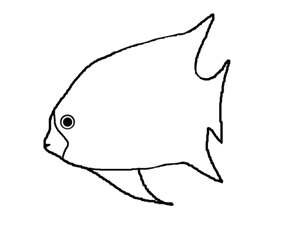 Fish Line Drawing - Cliparts.co