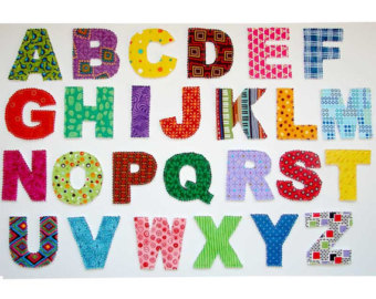 fabric alphabet letters – Etsy