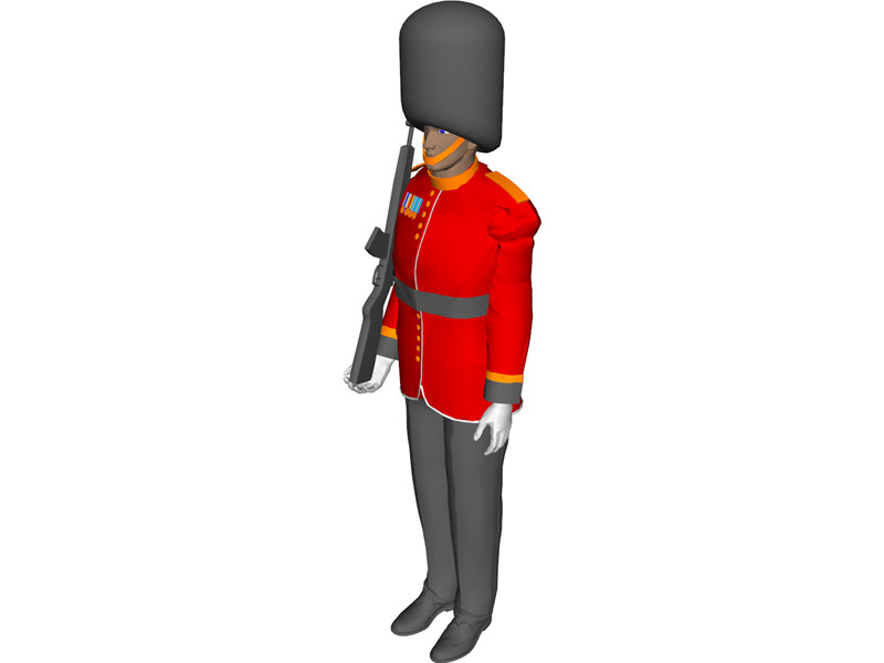 Buckingham Palace Guard 3D Model Download | 3D CAD Browser