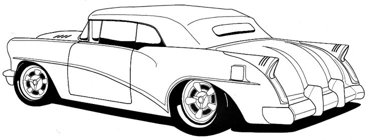 Line Drawing of old cars | Hot Rods Sacramento|Classic Cars|Muscle ...