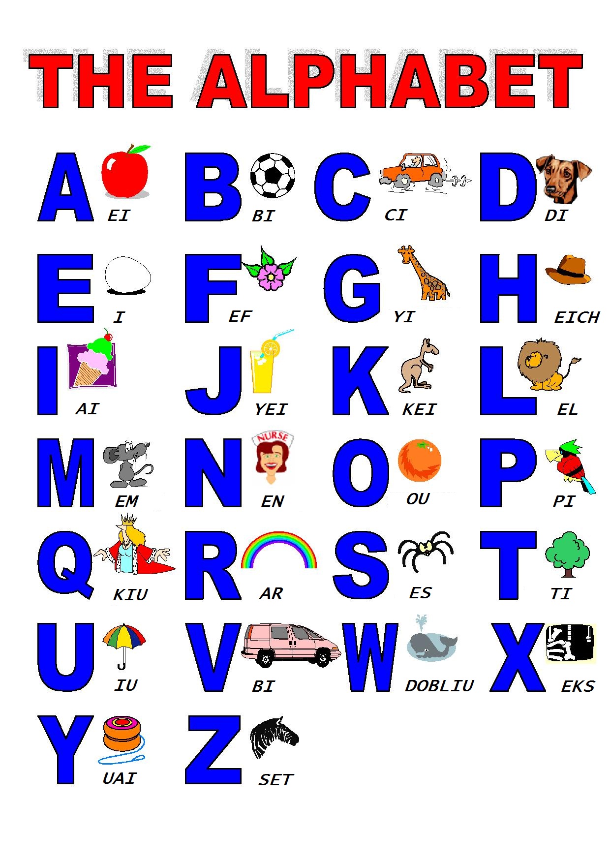 The Alphabet Cliparts co