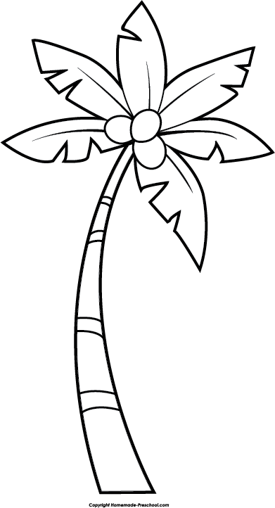 Palm Tree Clipart Black And White - Cliparts.co