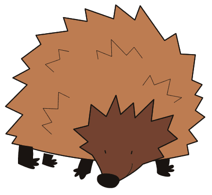 hedgehogs and accessories, | Clipart Panda - Free Clipart Images