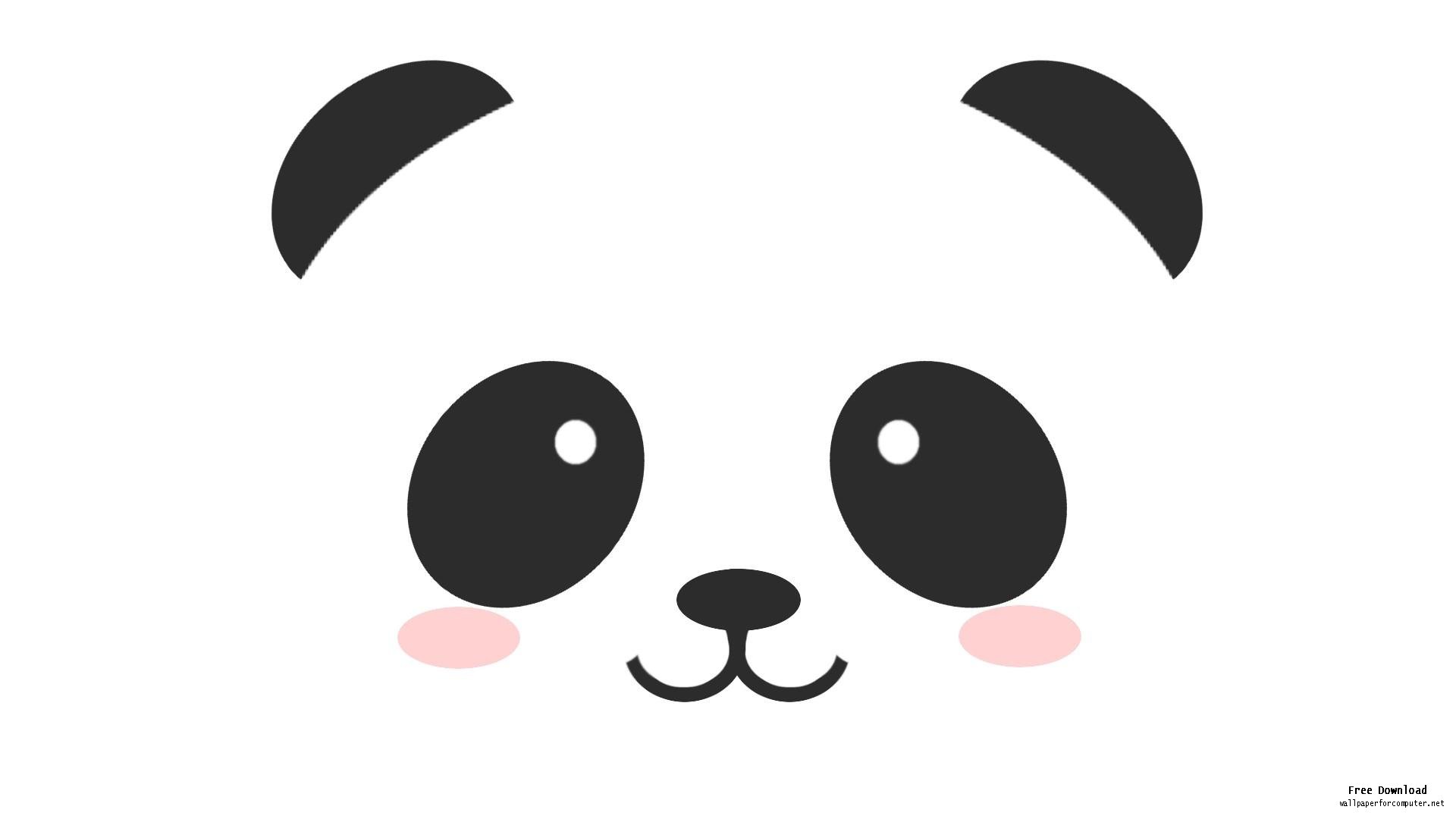 Cute Cartoon Panda Drawings Clipart - Free Clipart
