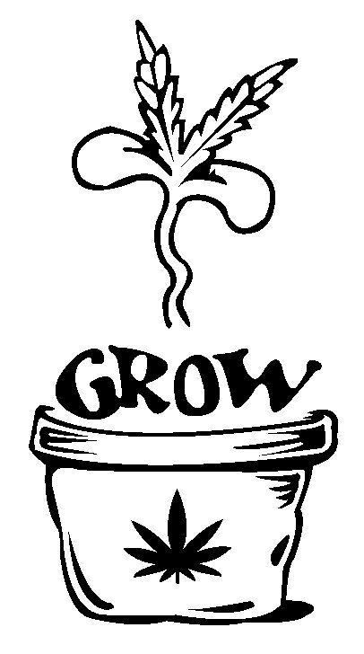 Grow Weed Sticker,marijuana decals, pot stickers, weed decals ...