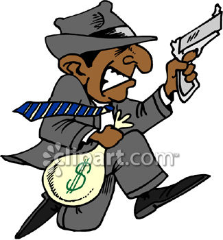 Robbery at Cops Clipart