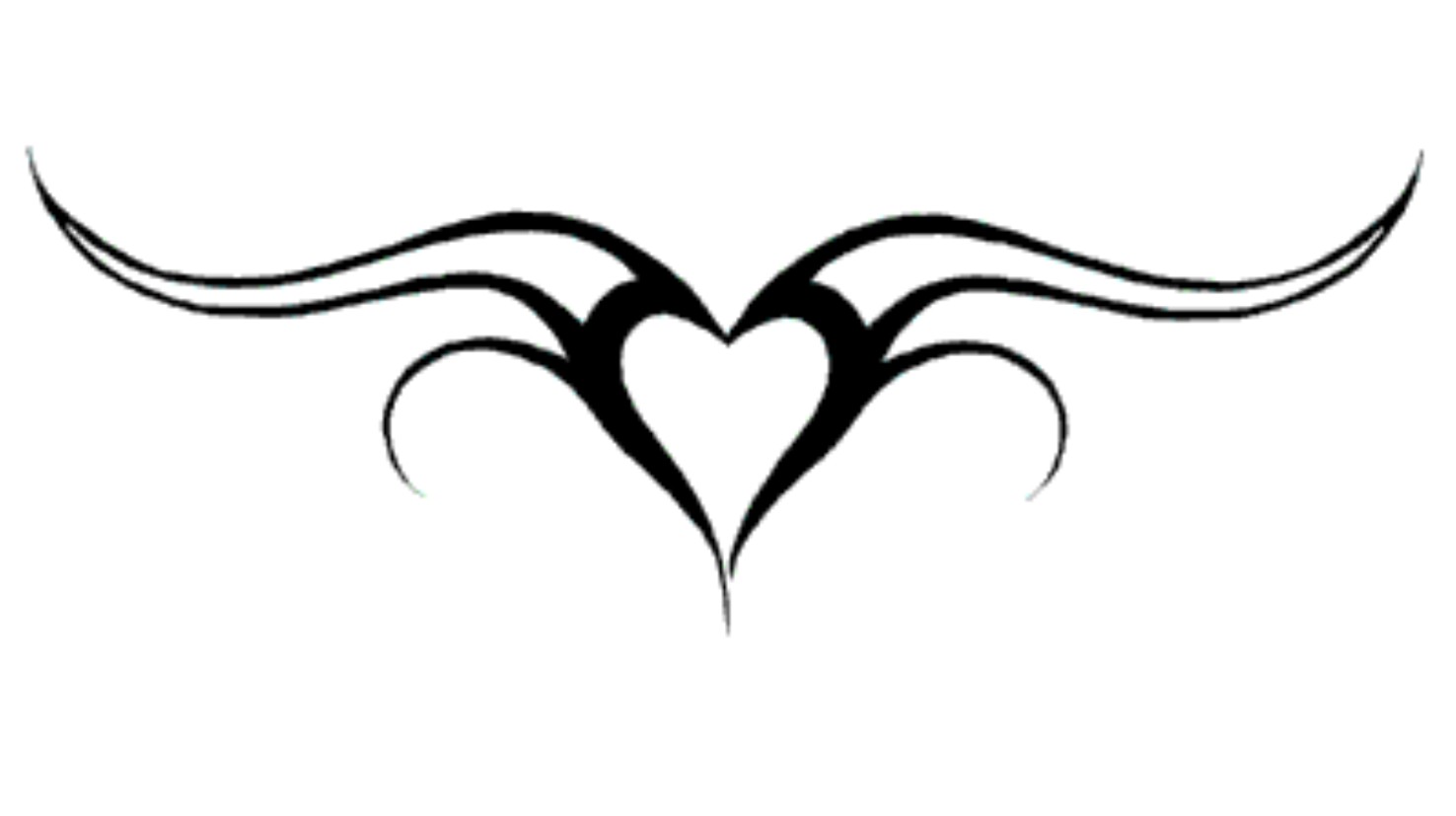 tribal-black-heart-tattoo- ...