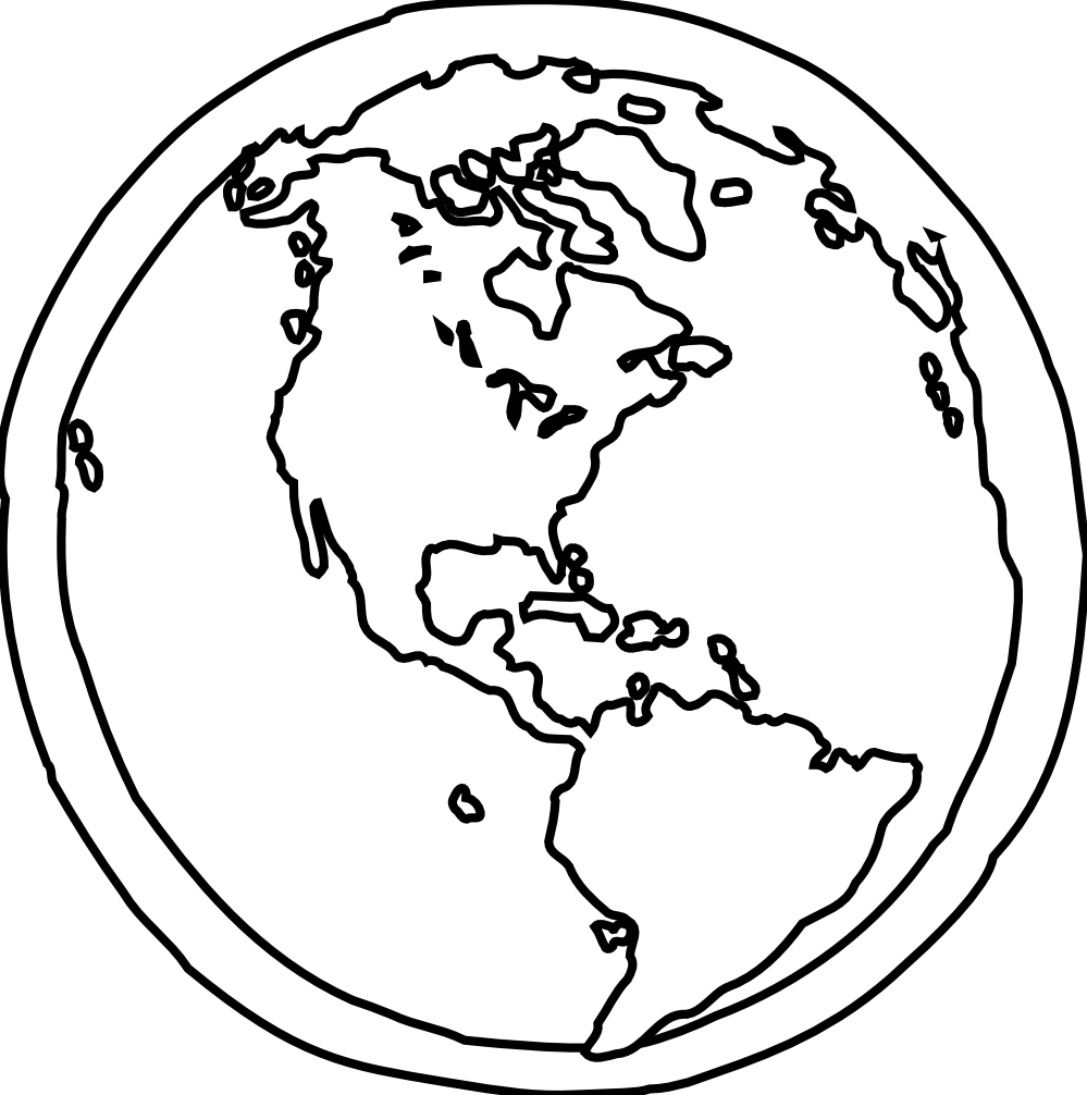 Pix For > Black And White Earth Logo