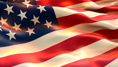 Flag Of Usa Waving On Rising Sun Stock Footage Video 593104 ...