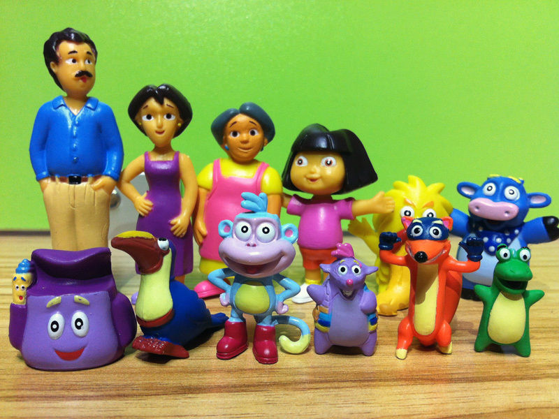 New Dora The Explorer Figure Set Toy Playset Cake Topper Figurines ...
