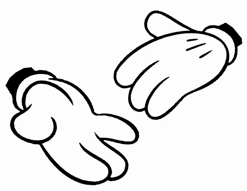 Mickey Mouse Hands or Gloves Templates. - ClipArt Best - ClipArt Best