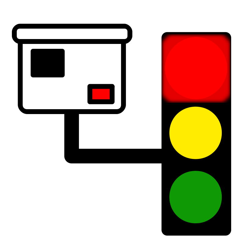 Clipart - Red light camera
