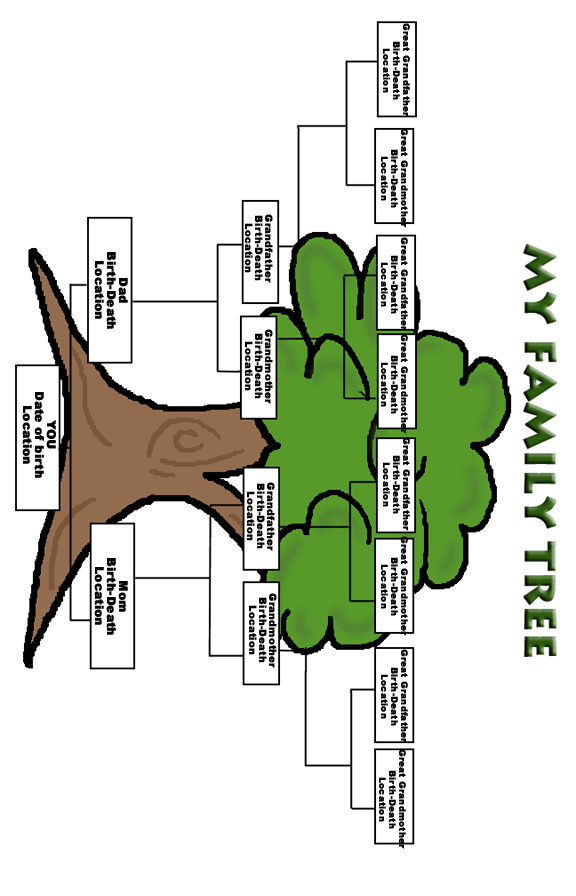 Family Tree Template Printable For Kids