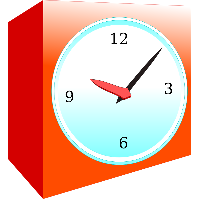Clipart - Analog alarm clock