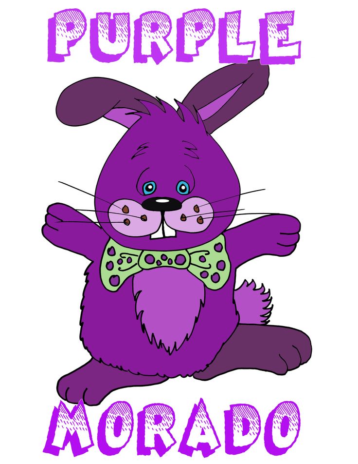Color bunny in English and Spanish | My Clip Art | Pinterest