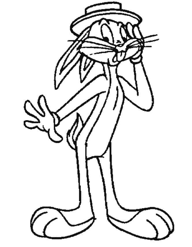 Bugs Bunny Feel Wonder Coloring Pages - Looney Tunes Cartoon ...