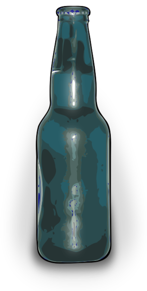 beer bottle - vector Clip Art