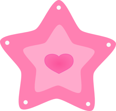 pink star clip art | Indesign Art and Craft