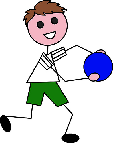 Clip Art Illustration of a Cartoon Little Brown Haired Boy Playing ...