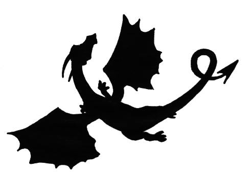 Dragon silhouette by Gengakutaku on deviantART