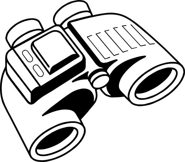 Binoculars clip art Free Vector / 4Vector
