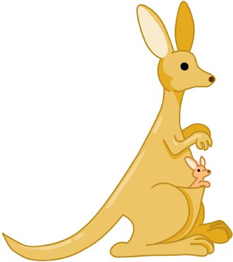 Kangaroo Clip Art | animalgals