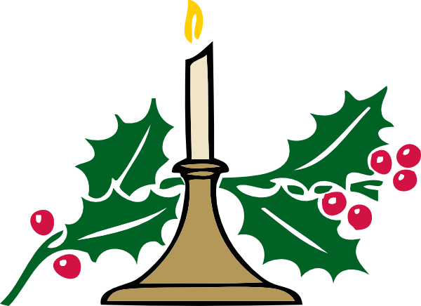 Christmas Candle clip art - vector clip art online, royalty free ...