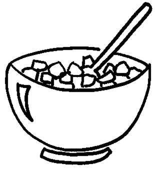 Cereal Bowl Colouring Pages (page 3) - Cliparts.co