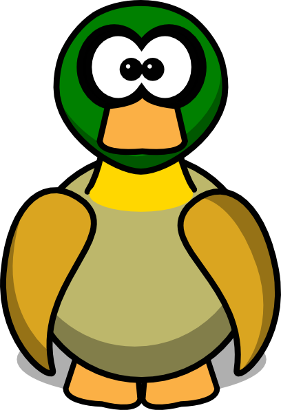 Duck Cartoon clip art - vector clip art online, royalty free ...