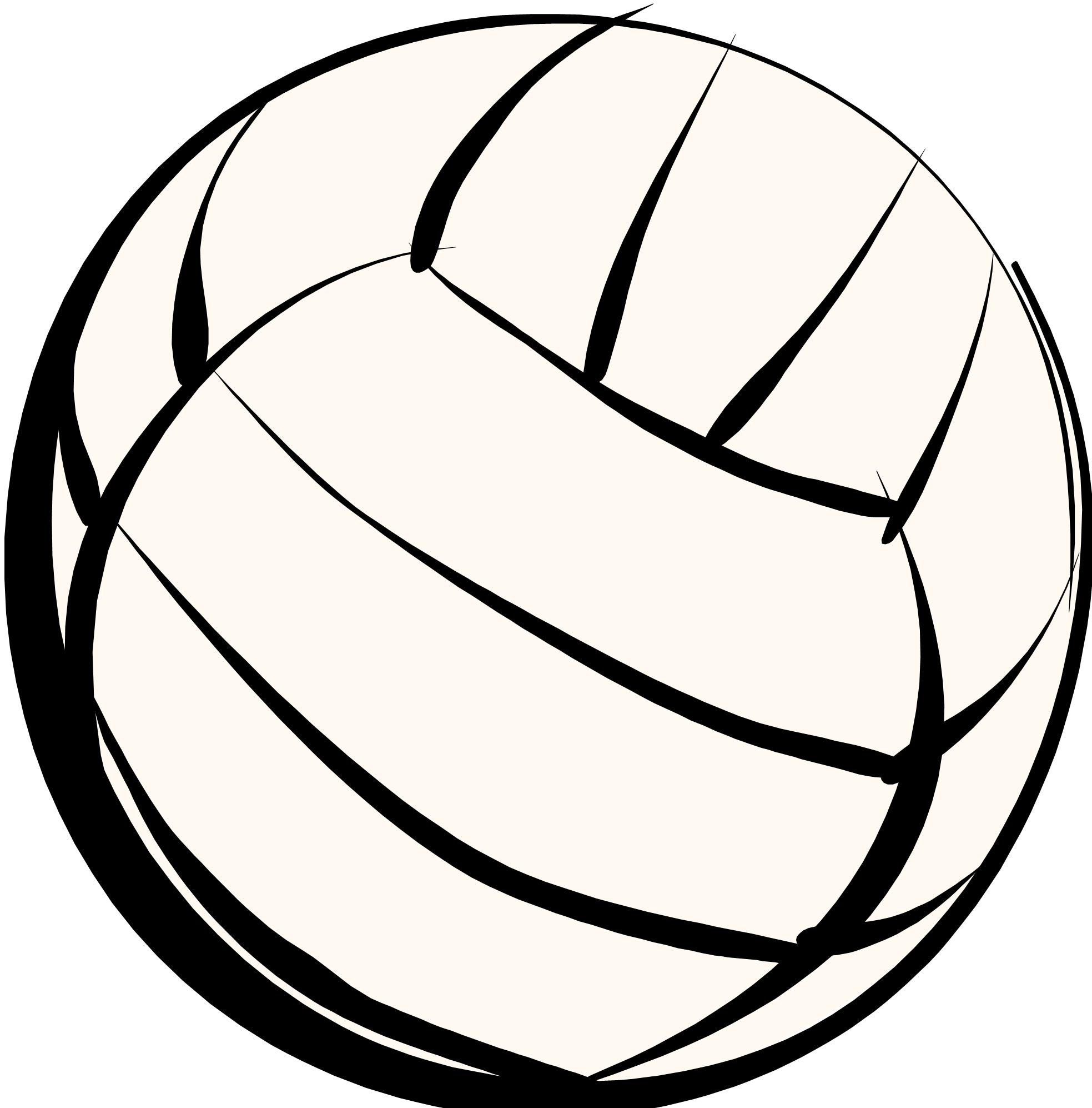 Volleyball image - vector clip art online, royalty free & public ...