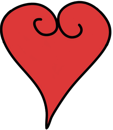 Clipart Red Heart Spiral, Echo's Free Heart Clipart of Red Hearts ...