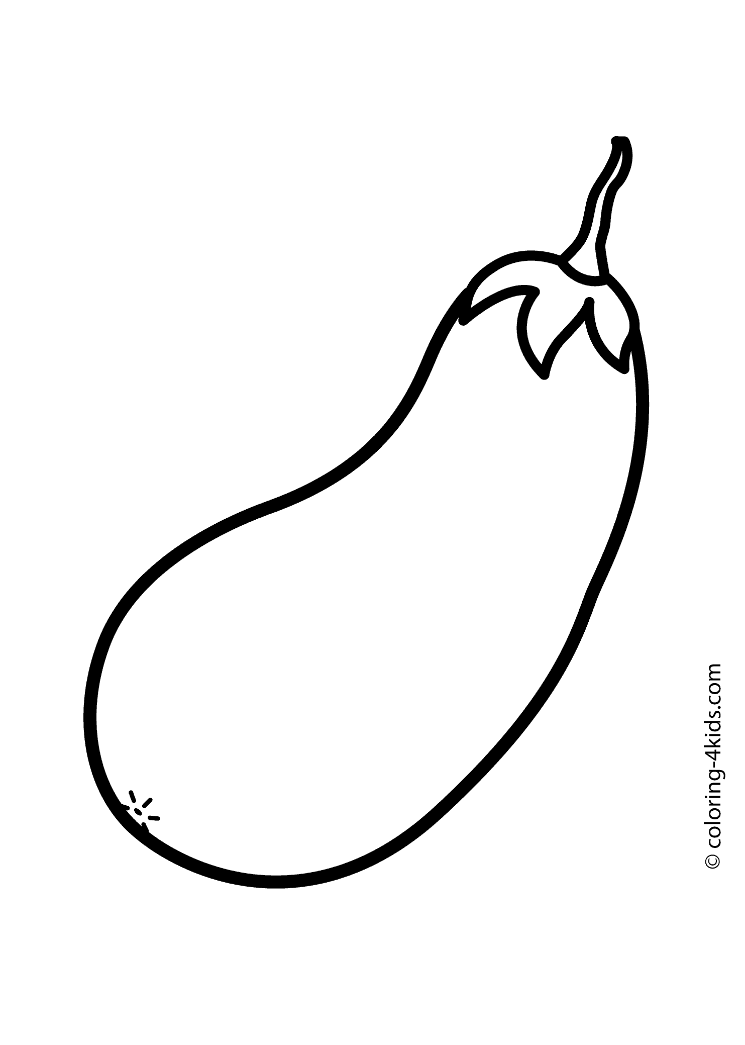 Marrow squash vegetable coloring page for kids, printable | coloing-
