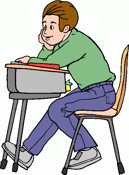 Student In Desk Clipart - ClipArt Best