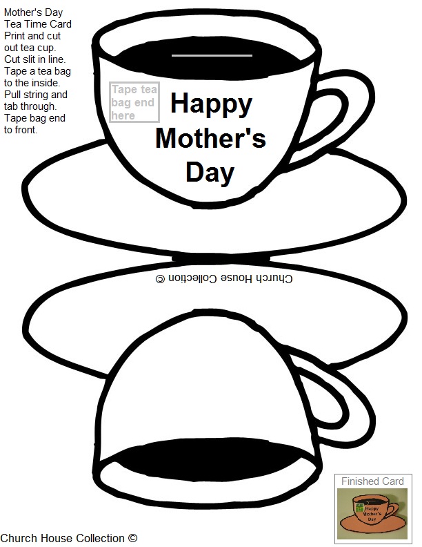 Church House Collection Blog: Printable Mother's Day Tea Cup Card ...