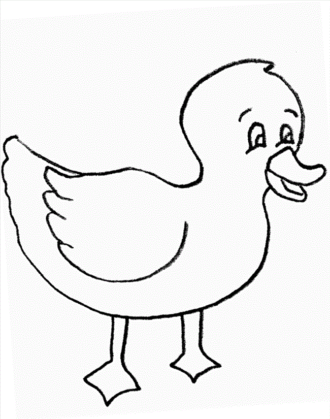 clipart black and white duck - photo #44