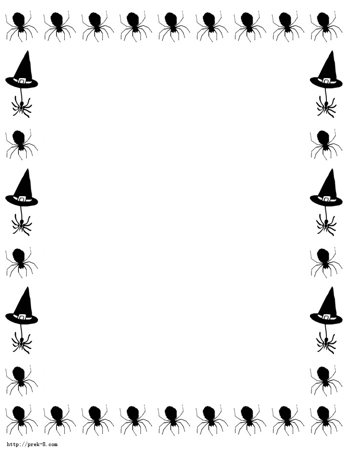 halloween coloring pages borders - photo #18