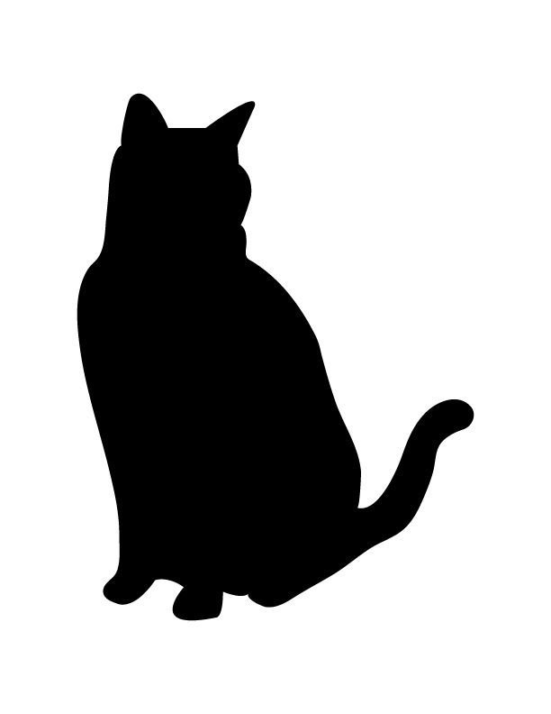 Black Cat Silhouettes | Applique | Pinterest