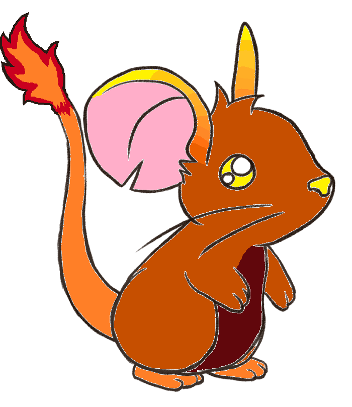 transformice draw your fur fire rat by HitsuSesshyFan on deviantART