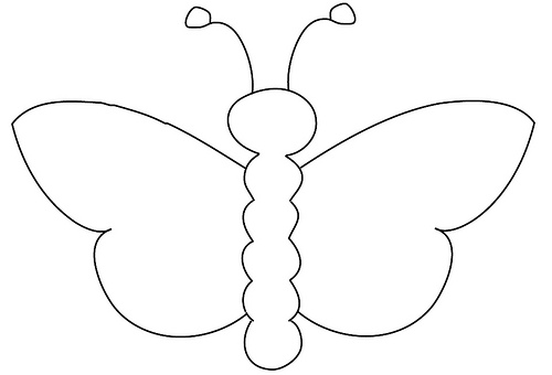 clip art butterfly outline - photo #5