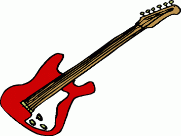 Pix For > Bass Guitar Clip Art Black And White